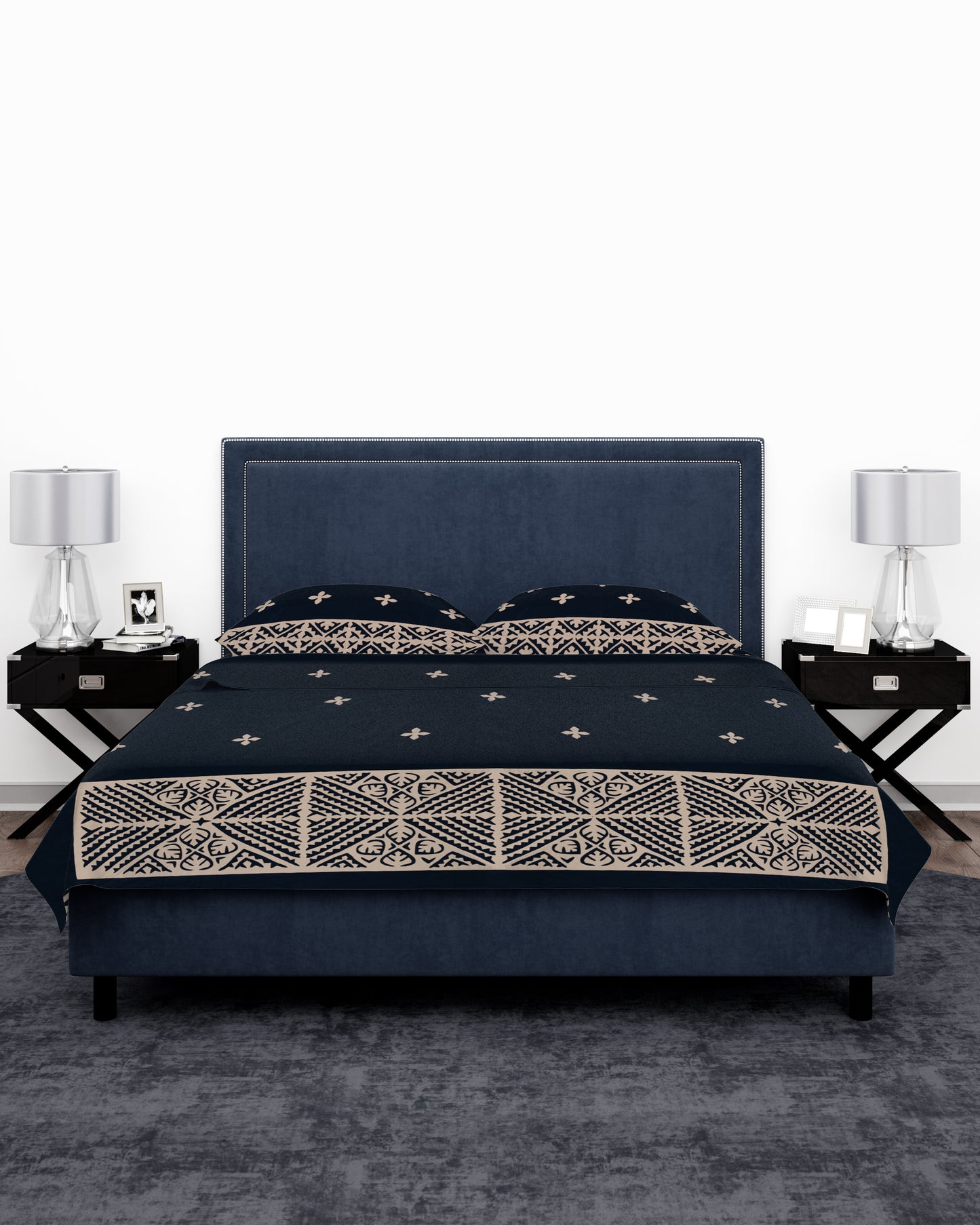 Applique Bedsheet + 2 Pillow Covers SSR-1612