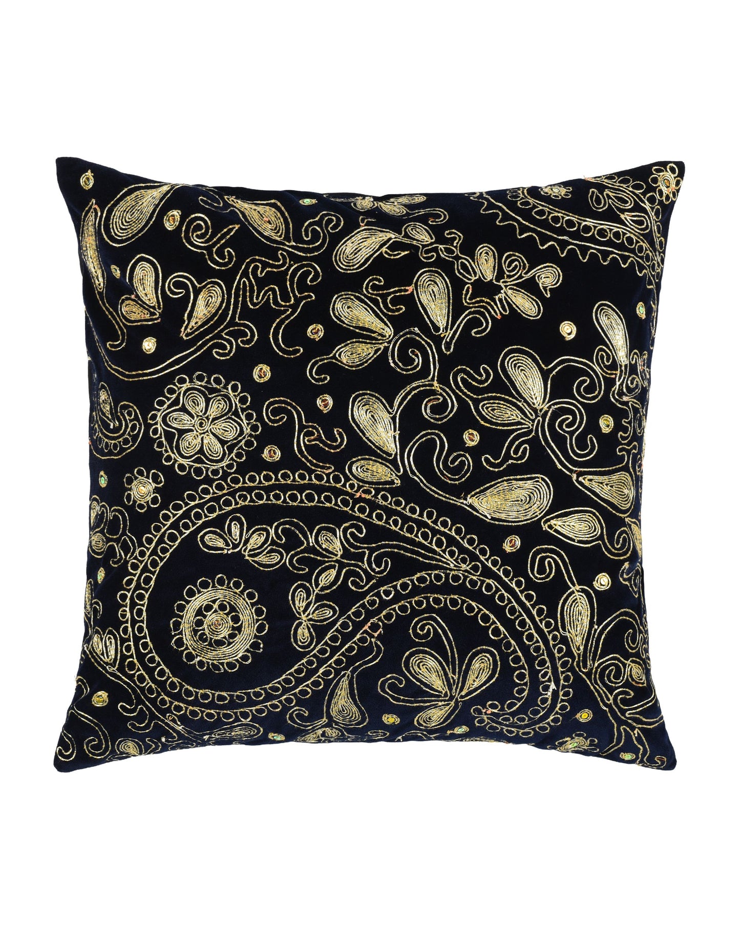 Mukaish Embroidered Cushion Cover SSR-1465