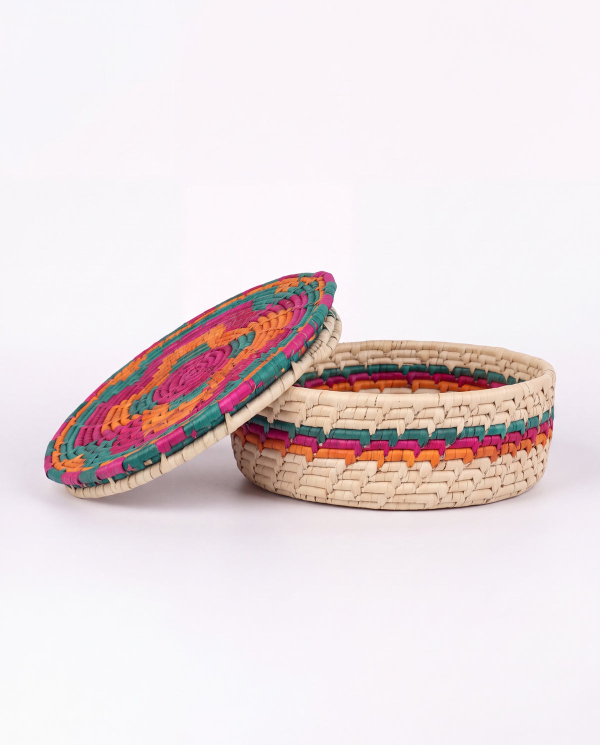 Roti / Bread Basket - Round Multi Color D-2