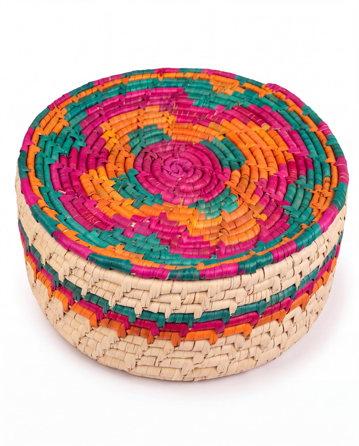 Roti / Bread Basket - Round Multi Color D-2