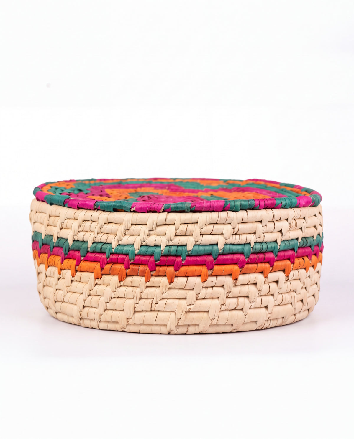 Roti / Bread Basket - Round Multi Color D-2