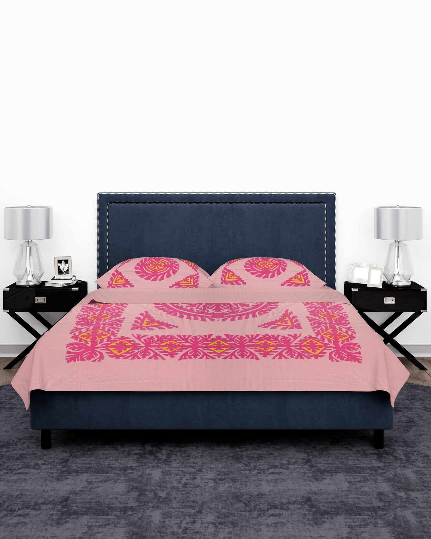 Applique Bedsheet + 2 Pillow Covers SSR-1638