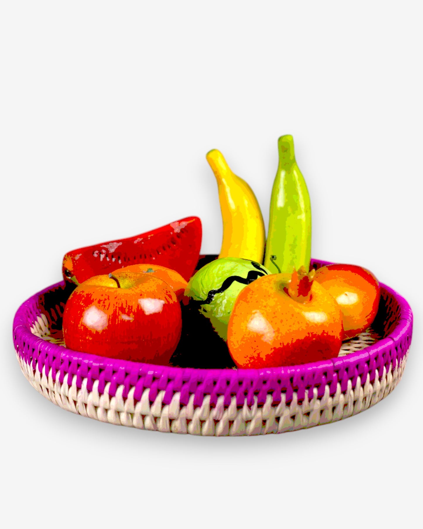 Round Fruit Tray Pink SSR-1397