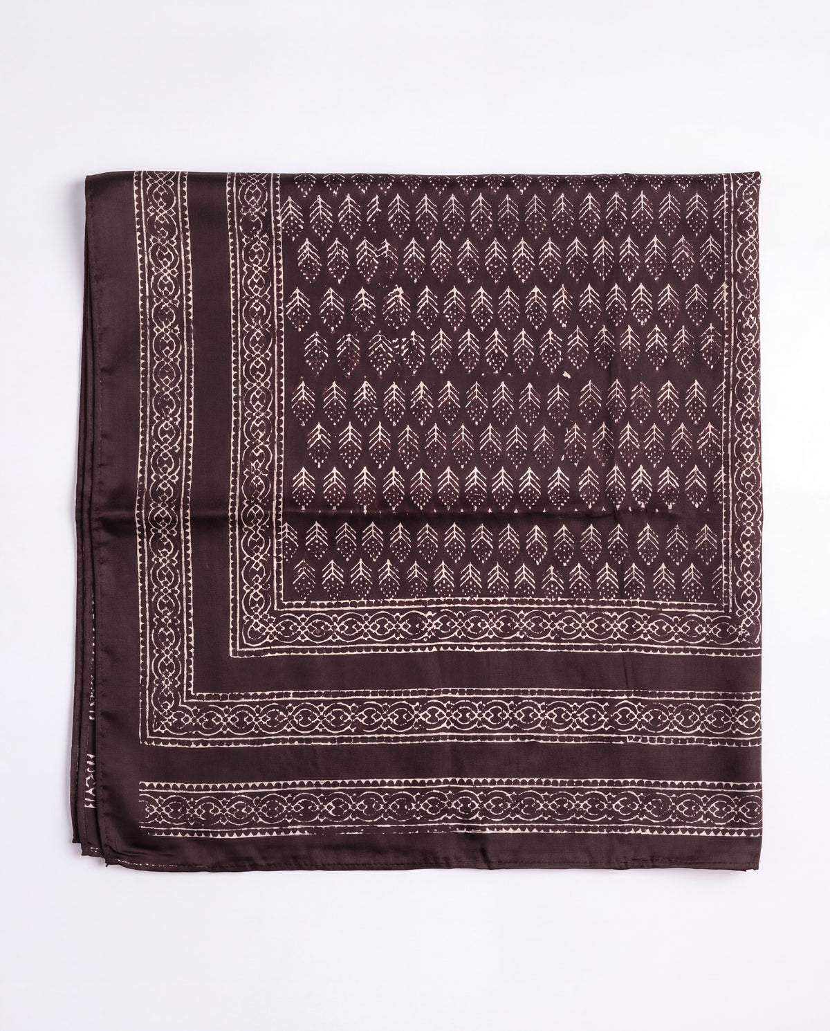 Silk Stole Hand Block Printed