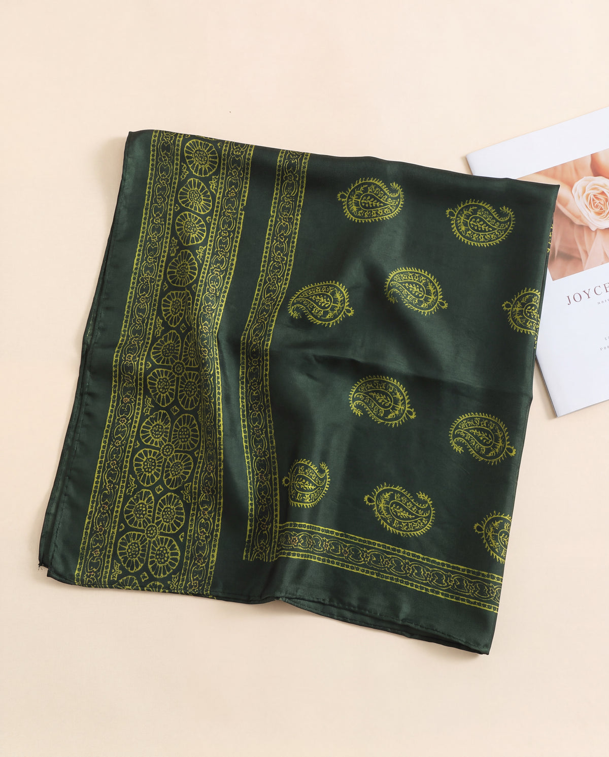 Silk Stole Hand Block Printed