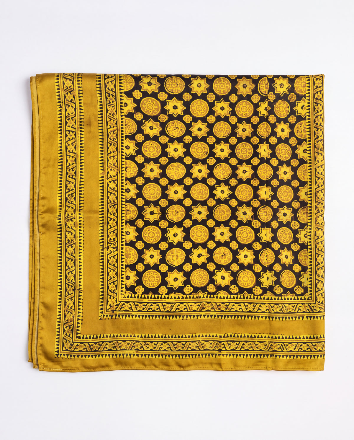 Silk Stole Hand Block Printed
