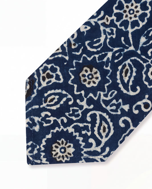 Natural Dye Necktie Indigo Reverie