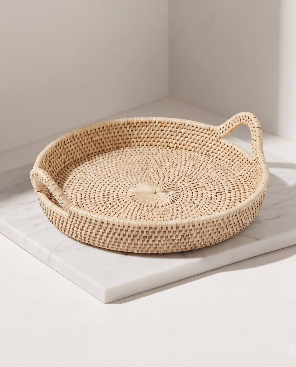 Fruit Tray - Round Natural Color W/H