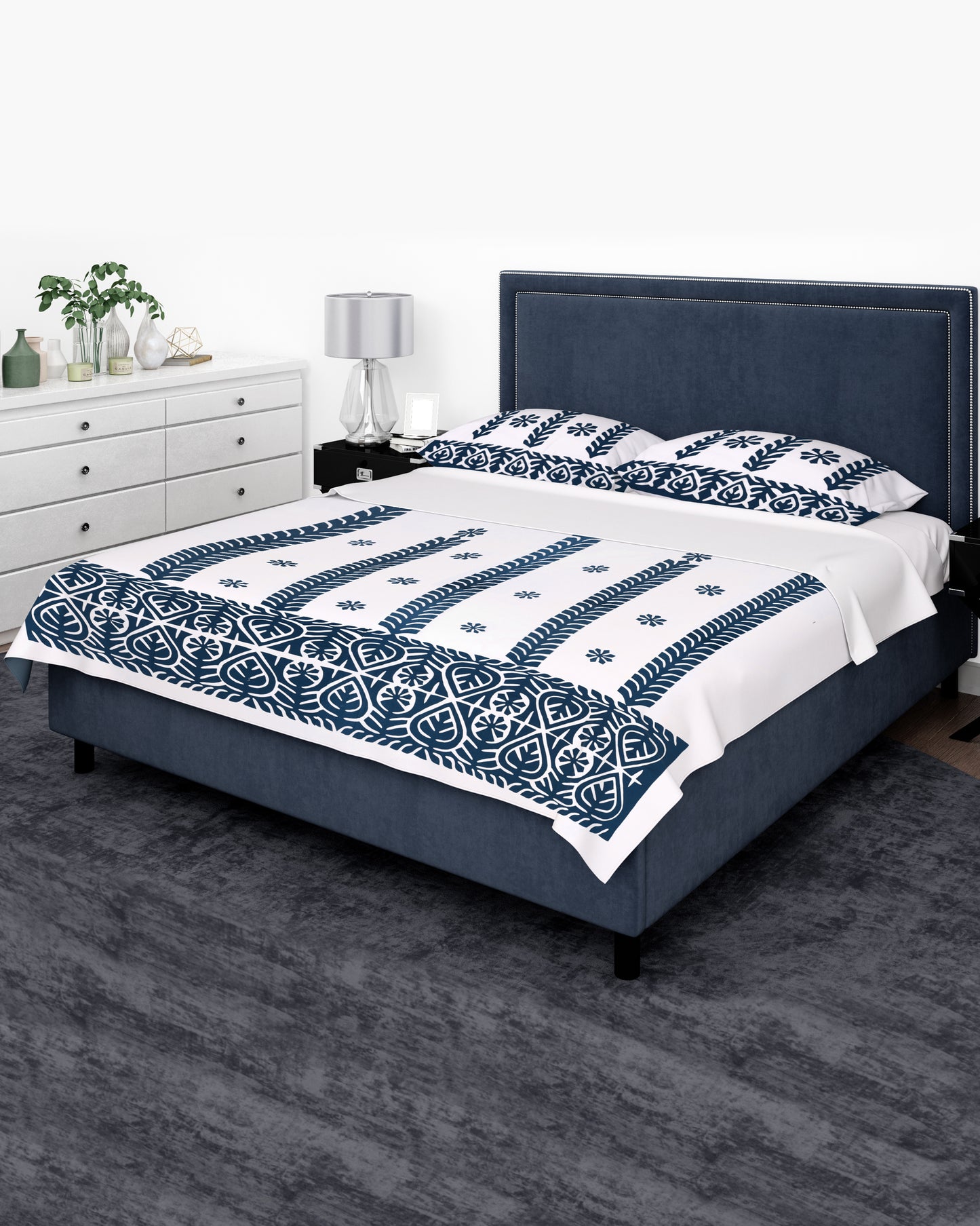 Applique Bedsheet + 2 Pillow Covers SSR-1636