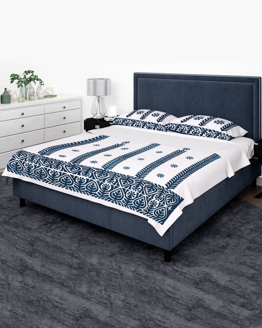 Applique Bedsheet + 2 Pillow Covers SSR-1636