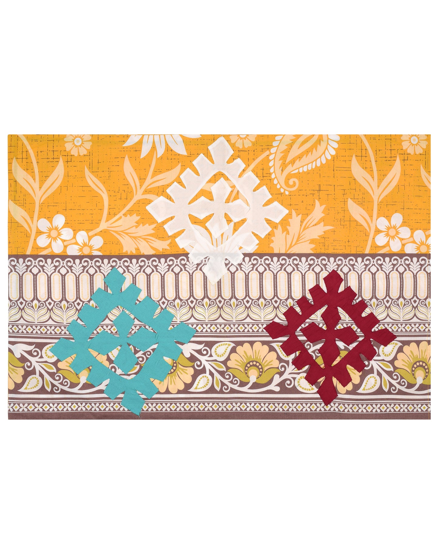 Applique Bedsheet + 2 Pillow Covers SSR-1106