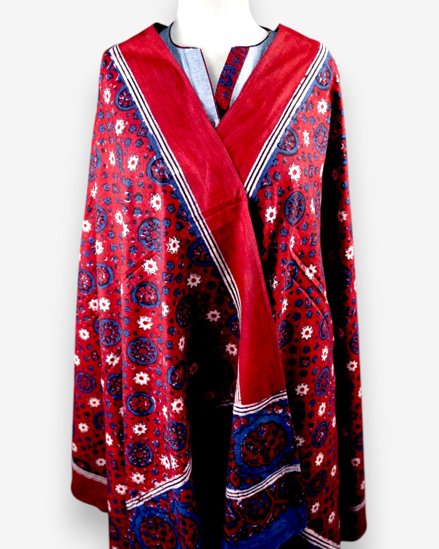 HANDMADE BLOCK PRINT AJRAK  V-2