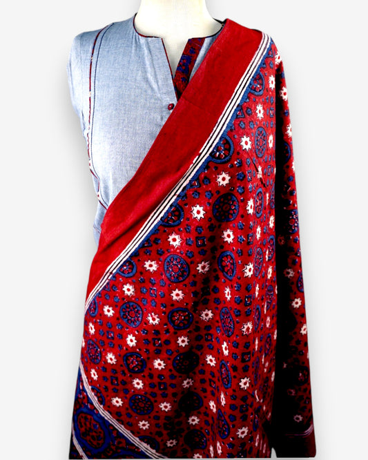 HANDMADE BLOCK PRINT AJRAK  V-2