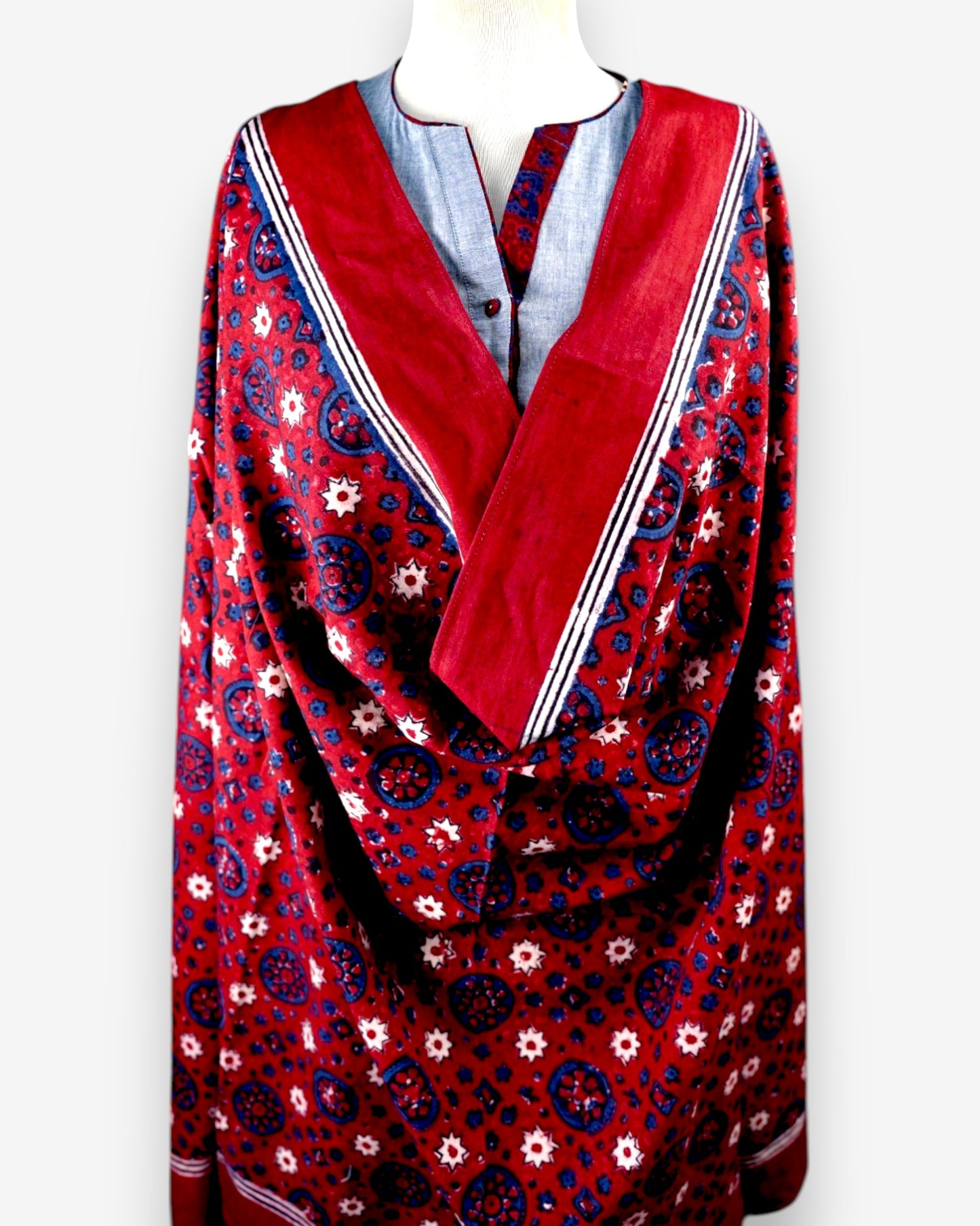 HANDMADE BLOCK PRINT AJRAK  V-2