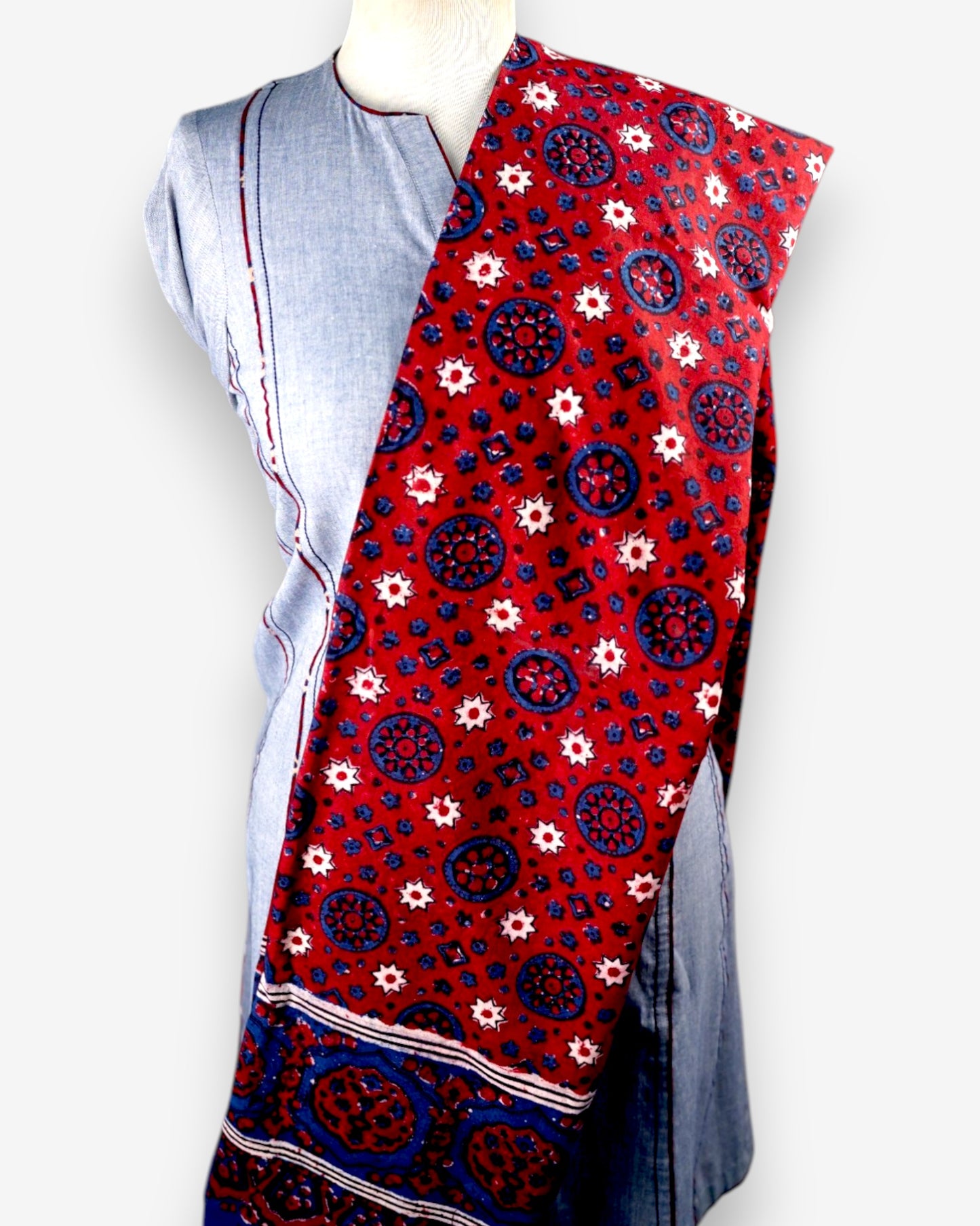HANDMADE BLOCK PRINT AJRAK  V-2