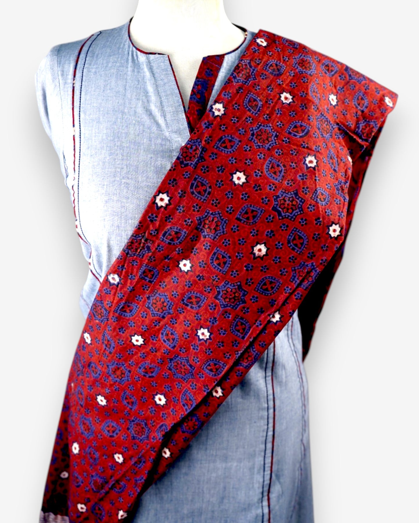 HANDMADE BLOCK PRINT AJRAK  V-1