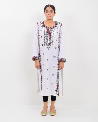 Balochi Embroidered Khadi Shirt SSR-1522