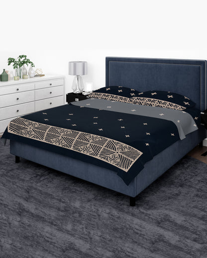 Applique Bedsheet + 2 Pillow Covers SSR-1612