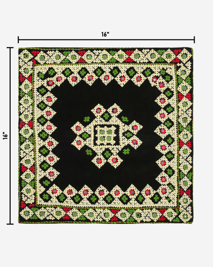 Hurmuch Craft Black Cushion Cover SSR-1181
