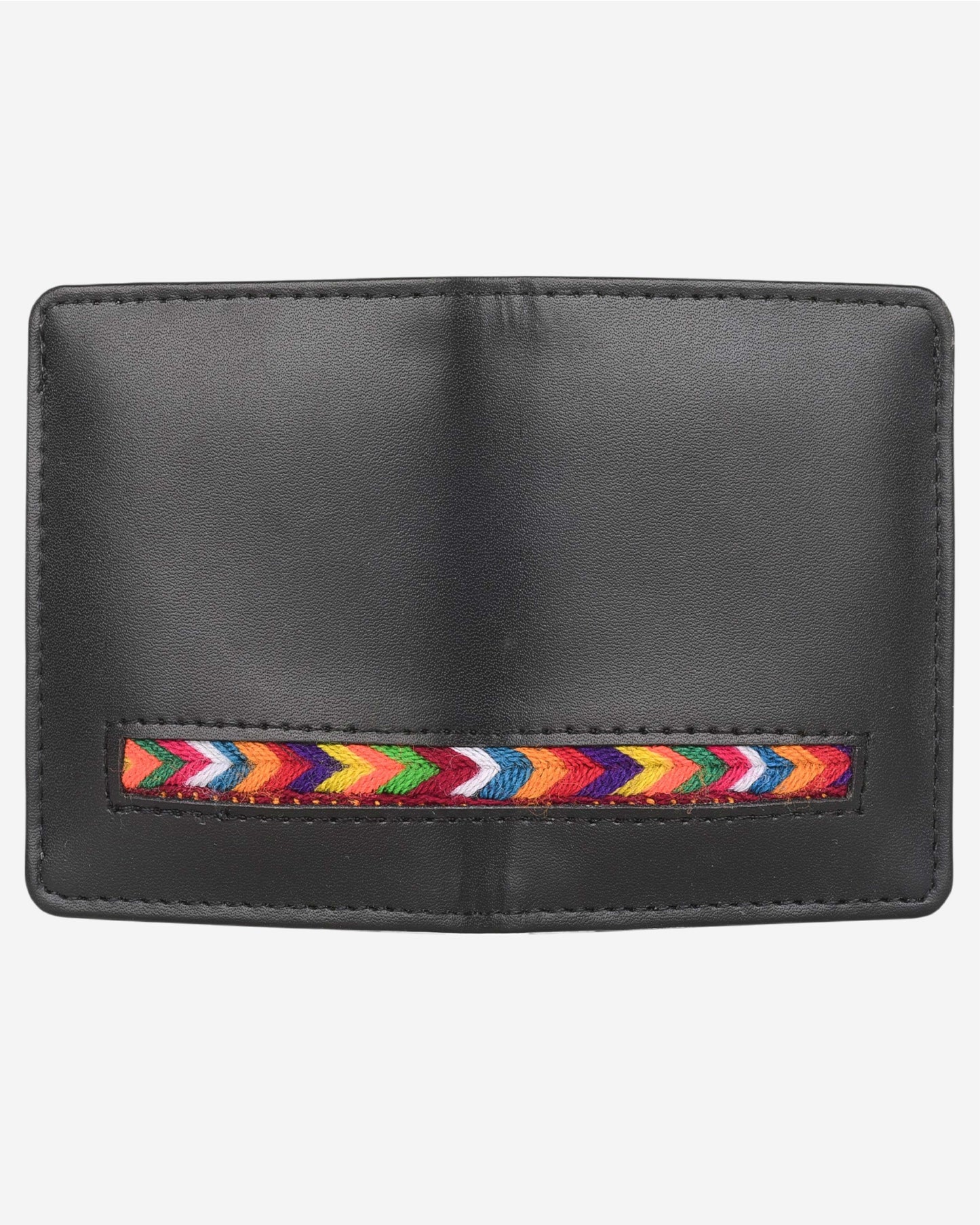 Embroidered Leather Card Holder SSR-1507