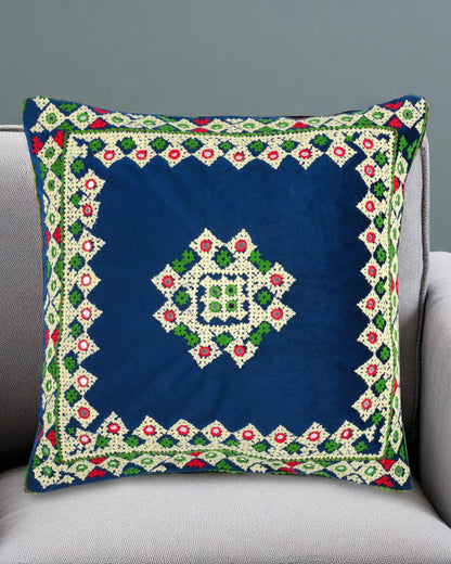 Hurmuch Craft Blue Cushion Cover SSR-1181