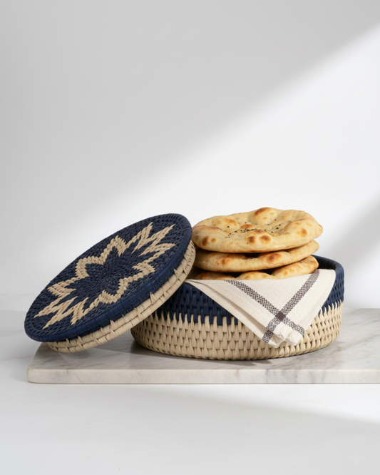 Blue Round Bread Hotpot - Roti Dan