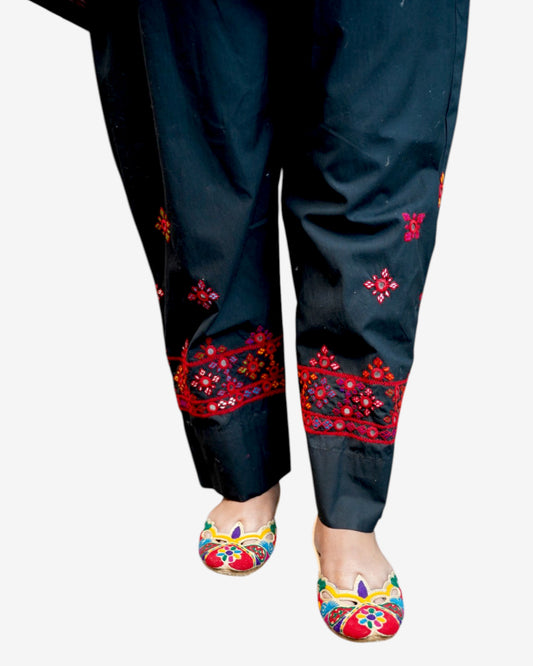 Balochi Embroidery Plazo Pants
