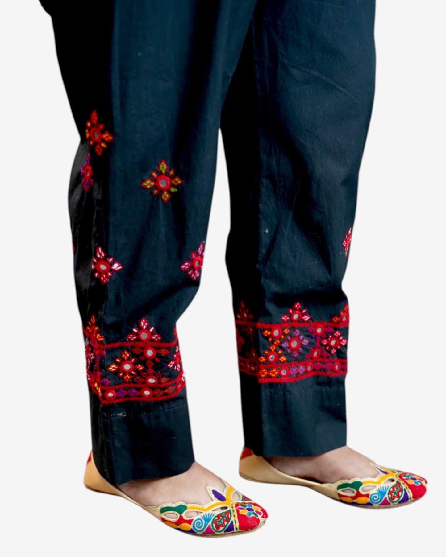 Balochi Embroidery Plazo Pants