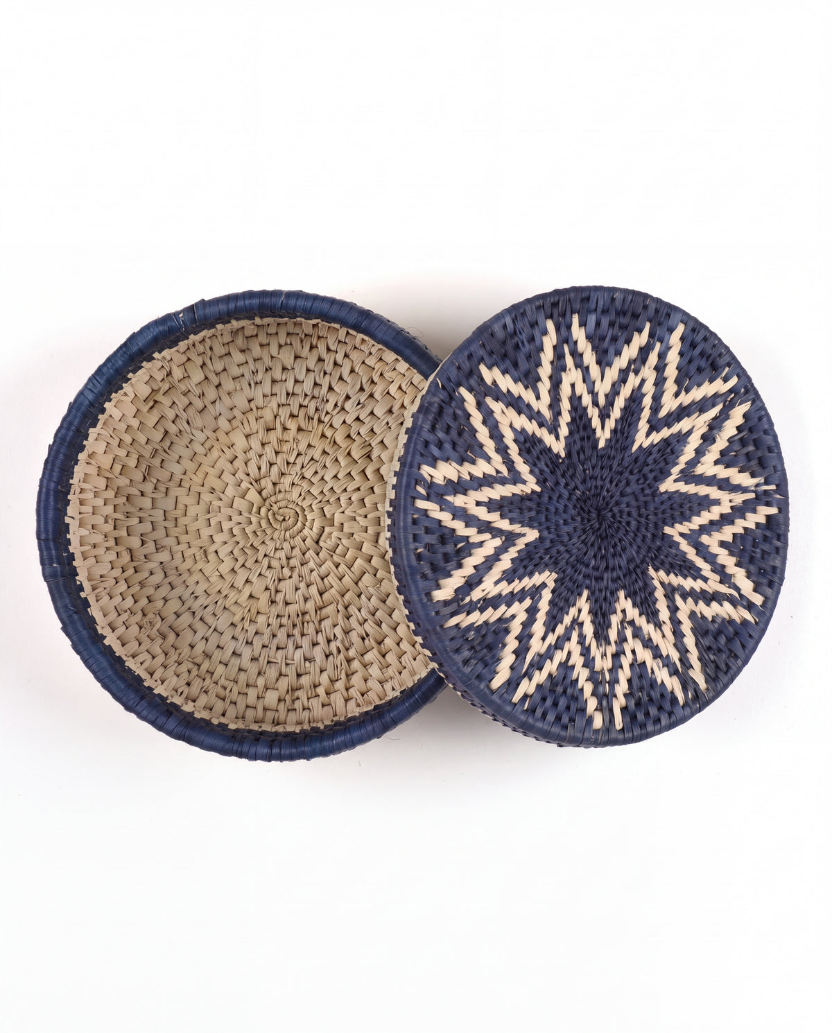Roti / Bread Basket - Round Blue Color D-2