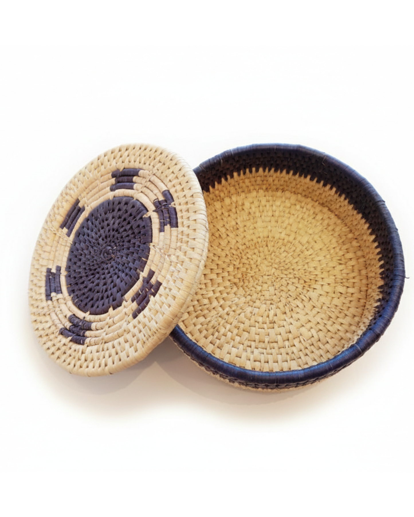 Roti / Bread Basket - Round Blue Color