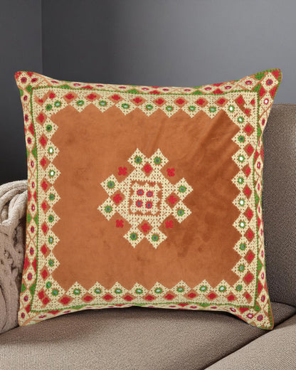 Hurmuch Craft Brown Cushion Cover SSR-1181