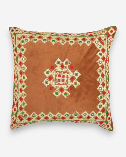 Hurmuch Craft Brown Cushion Cover SSR-1181