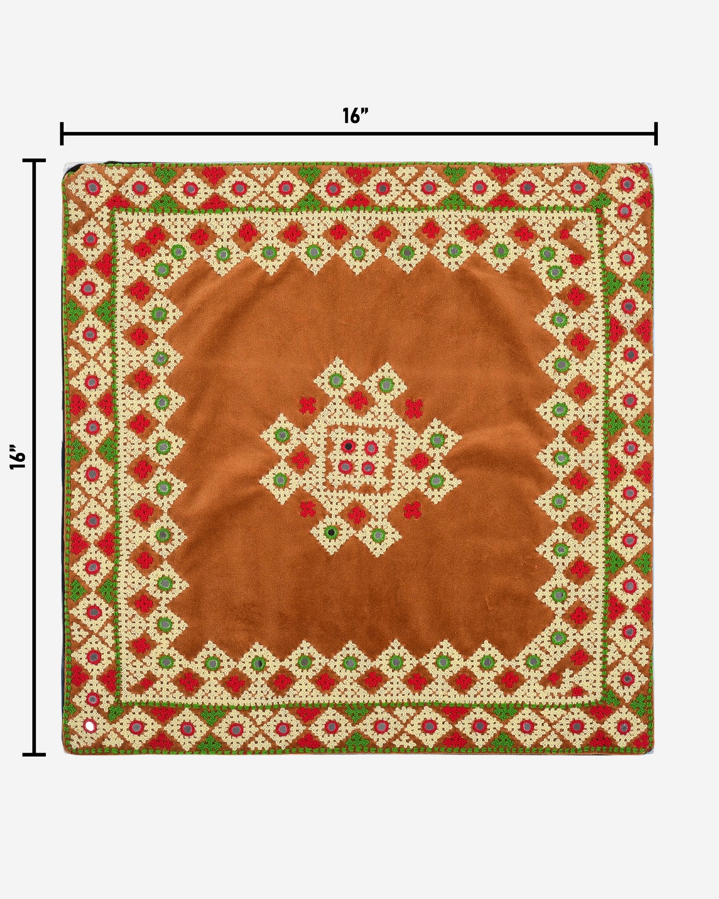 Hurmuch Craft Brown Cushion Cover SSR-1181