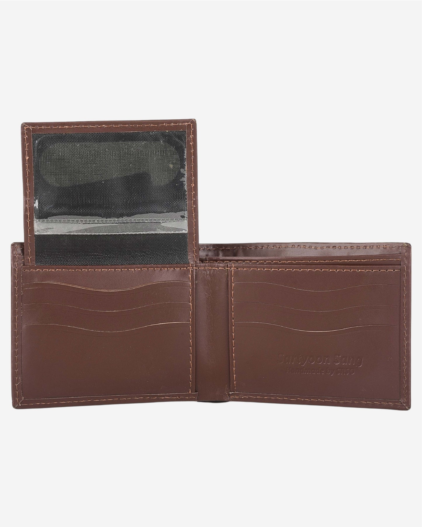 Ajrak Block-Print Leather Wallet SSR-1245