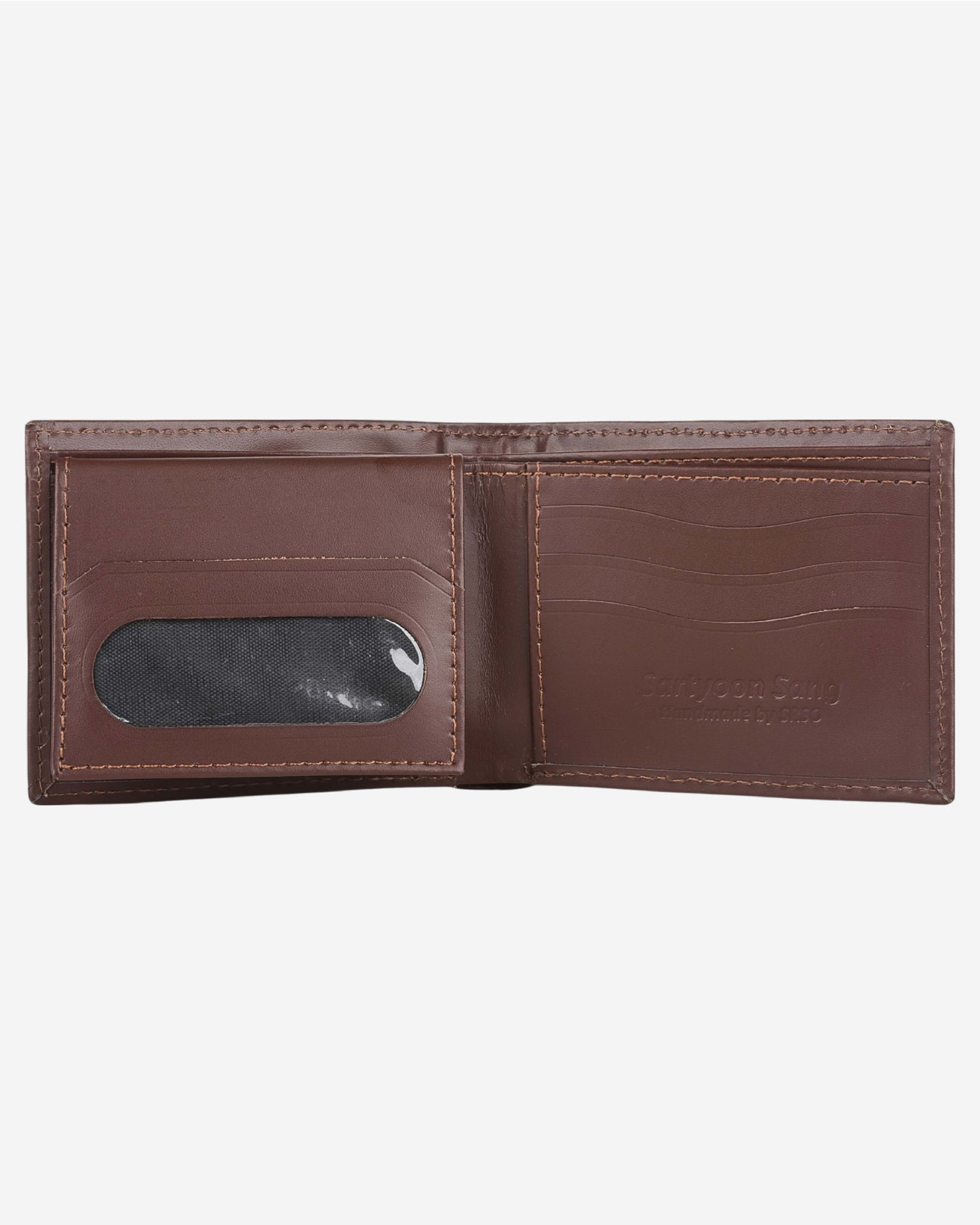 Ajrak Block-Print Leather Wallet SSR-1245