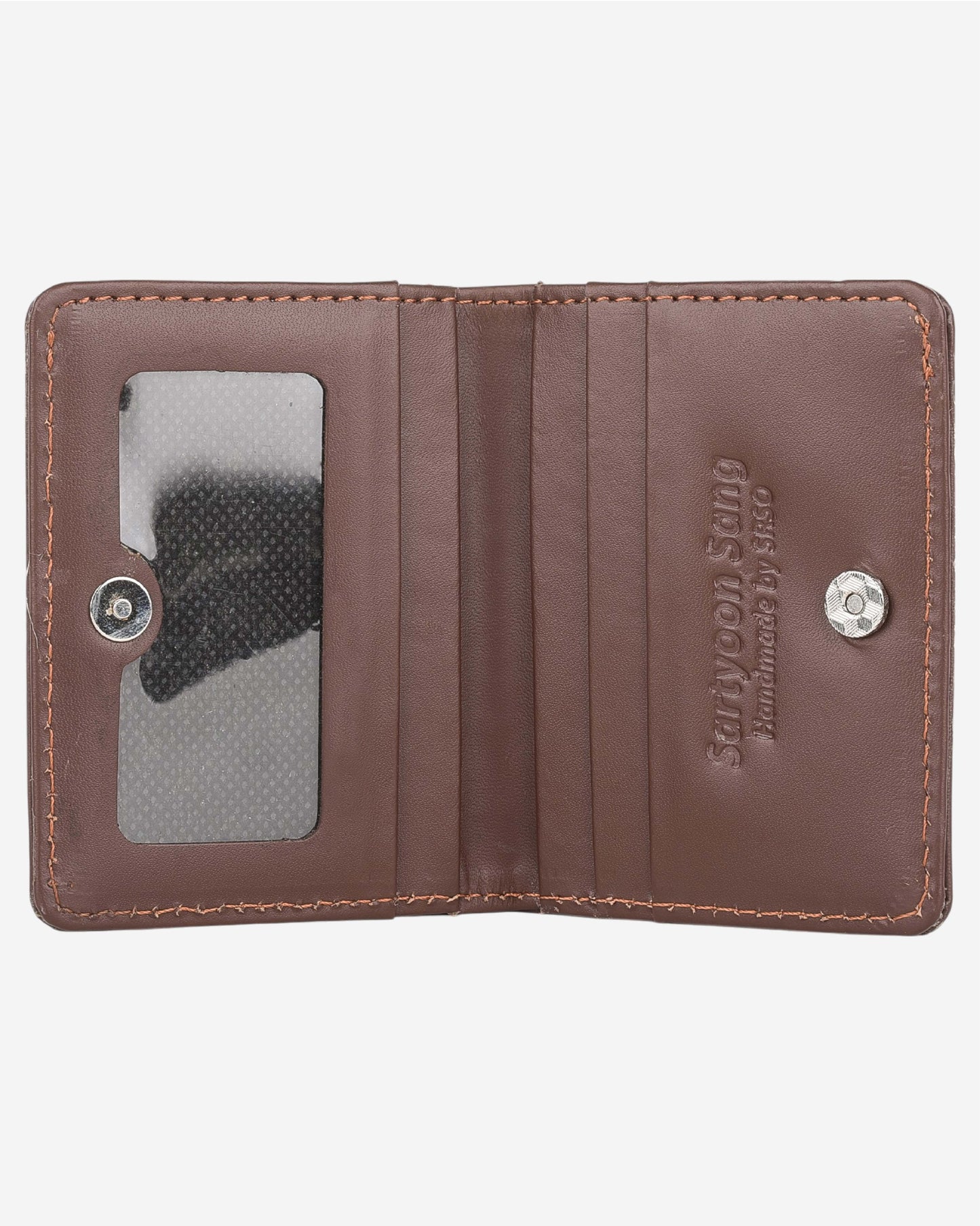 Embroidered Leather Card Holder SSR-1507