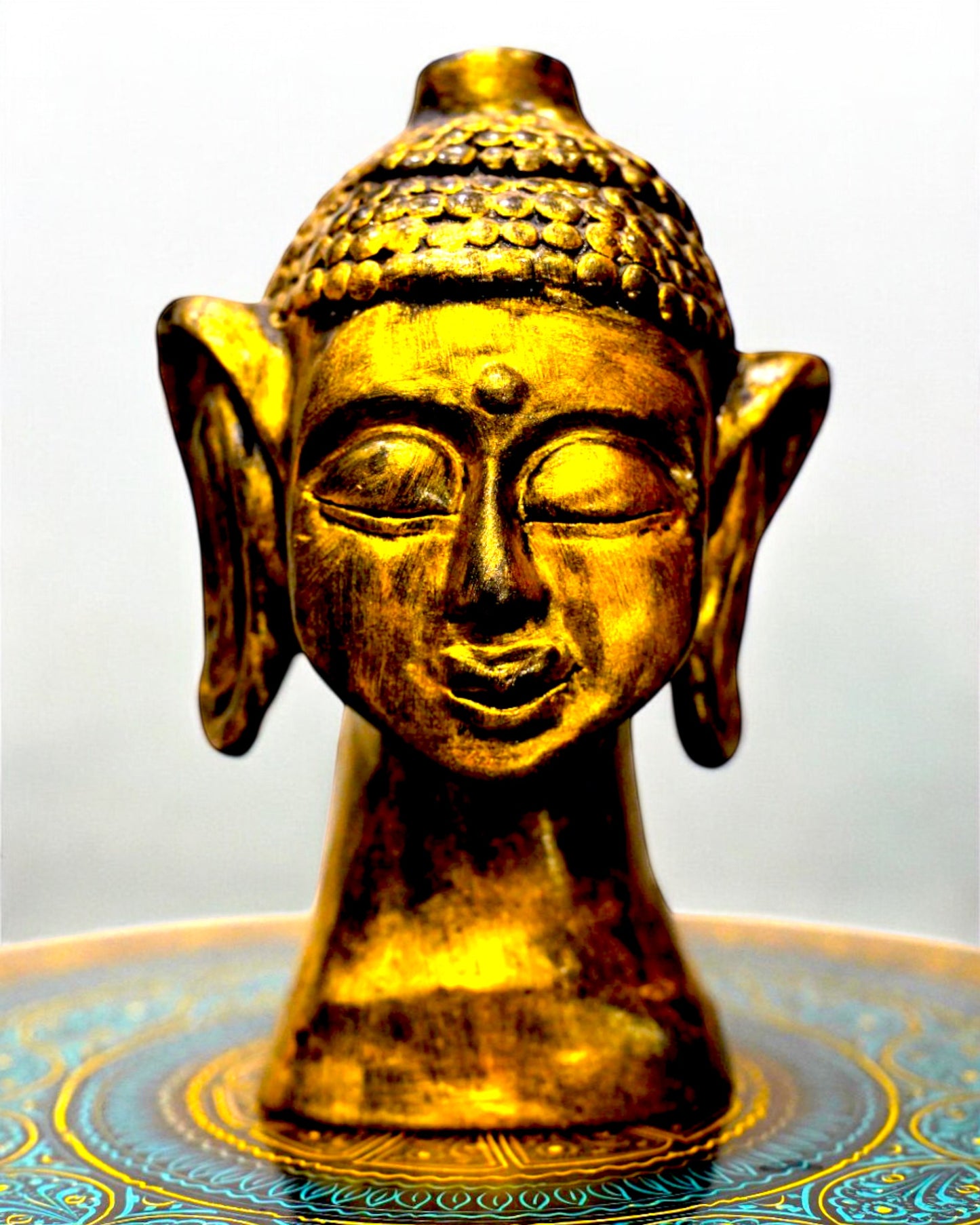 GOLDEN BUDDHA CLAY SCULPTURE
