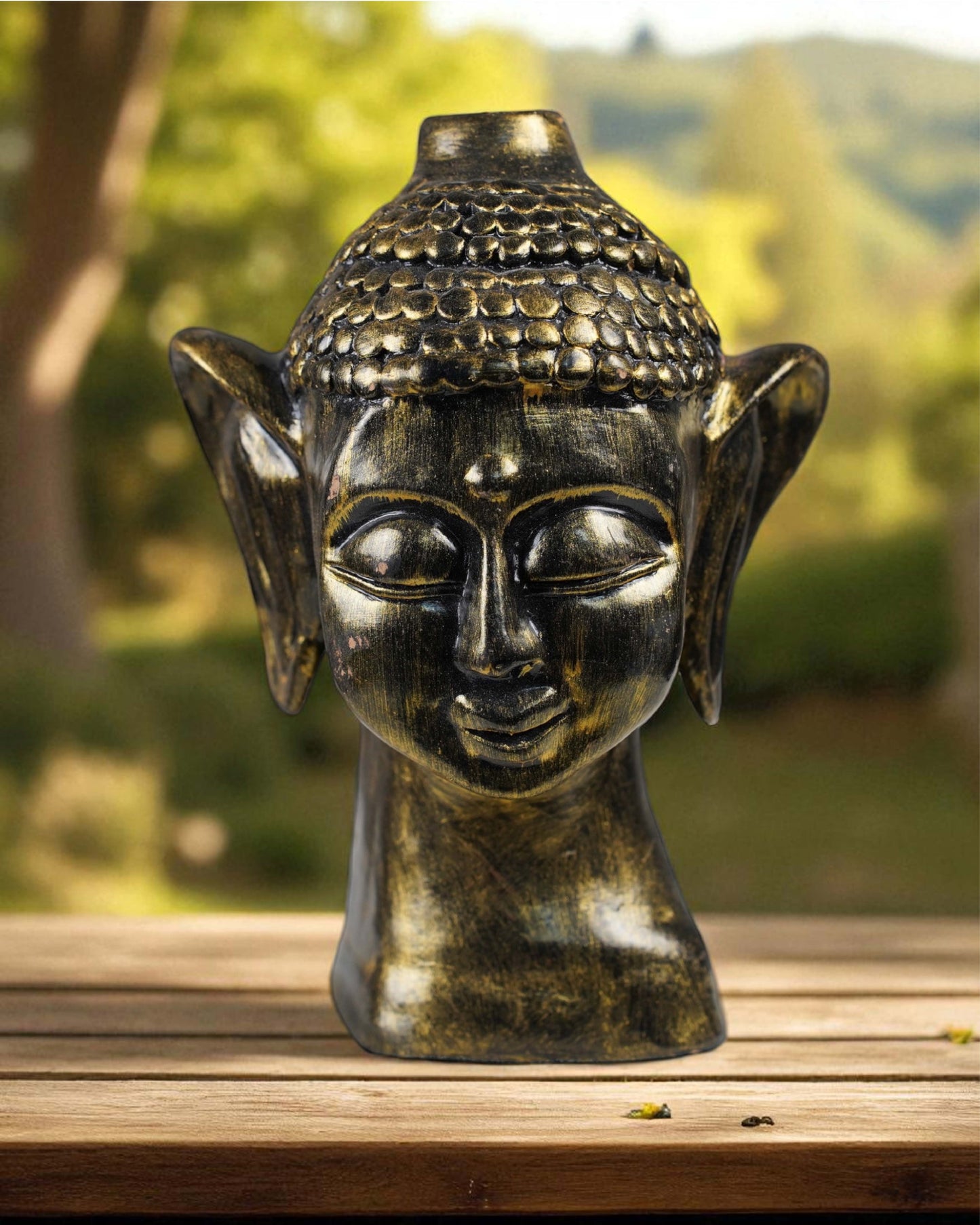 Golden Buddha Clay Sculpture SSR-1015