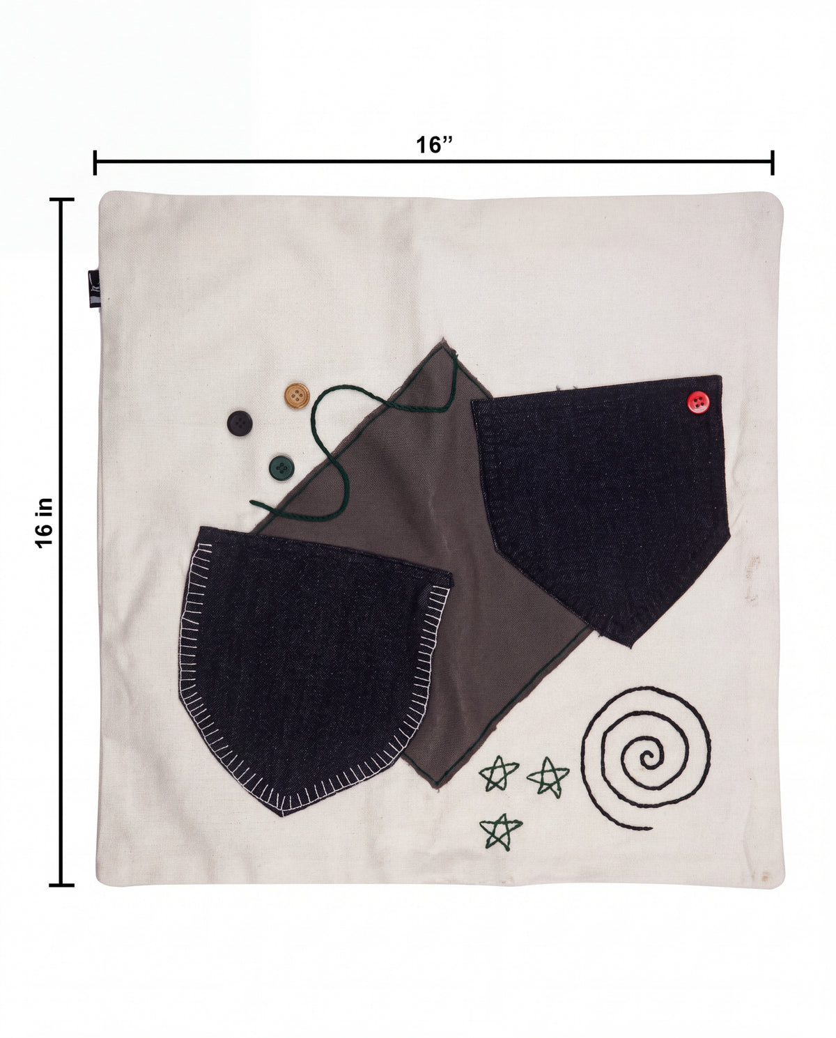 Applique Cutwork Cushion Cover SSA-0583