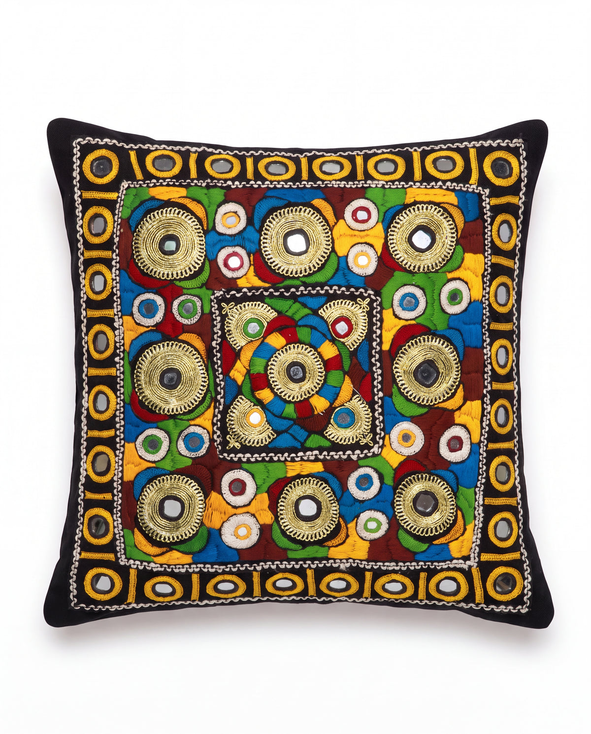 Mukaish Embroidered Cushion Cover SSA-0686