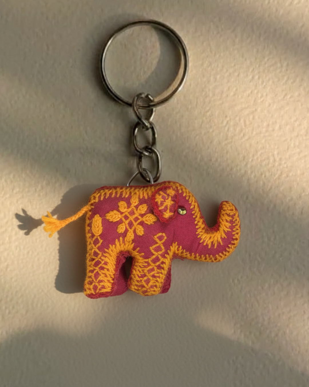 Key Chain Elephant - کڑھائی والا