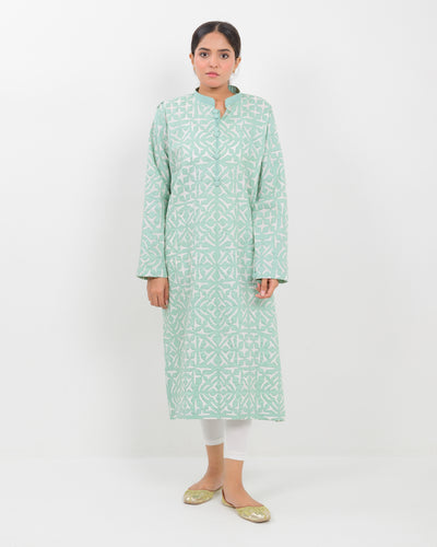 Applique Cutwork Cotton Shirt SSR-1660