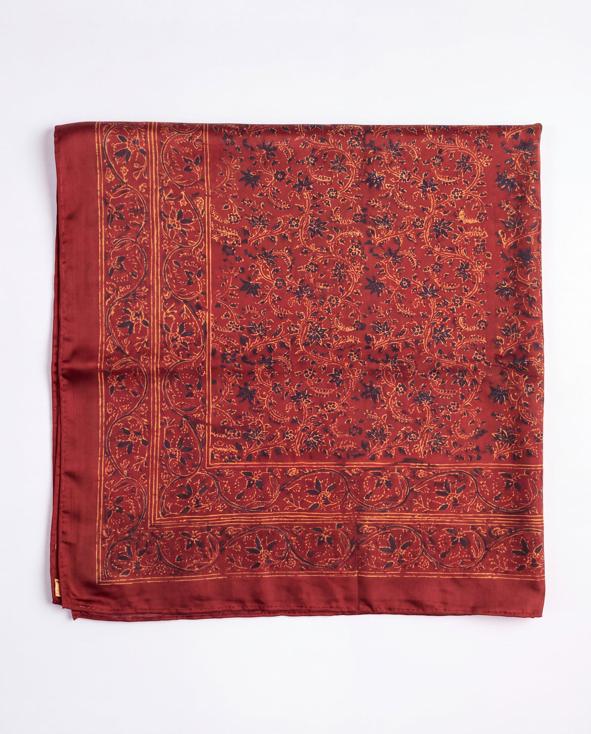 Silk Stole Hand Block Printed