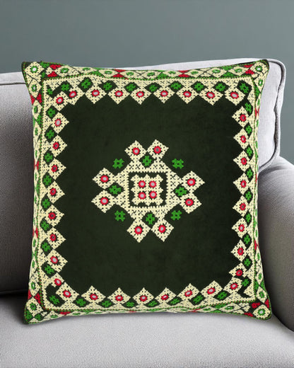 Hurmuch Craft Green Cushion Cover SSR-1181