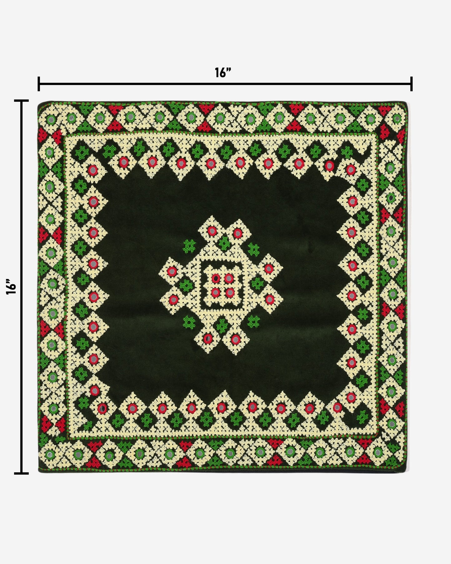 Hurmuch Craft Green Cushion Cover SSR-1181