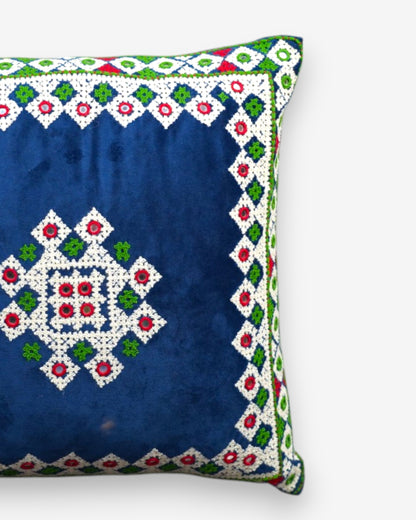 Hurmuch Craft Blue Cushion Cover SSR-1181