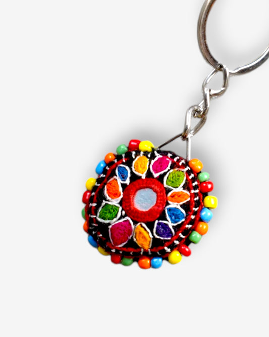Key Chain Bead Embroidered
