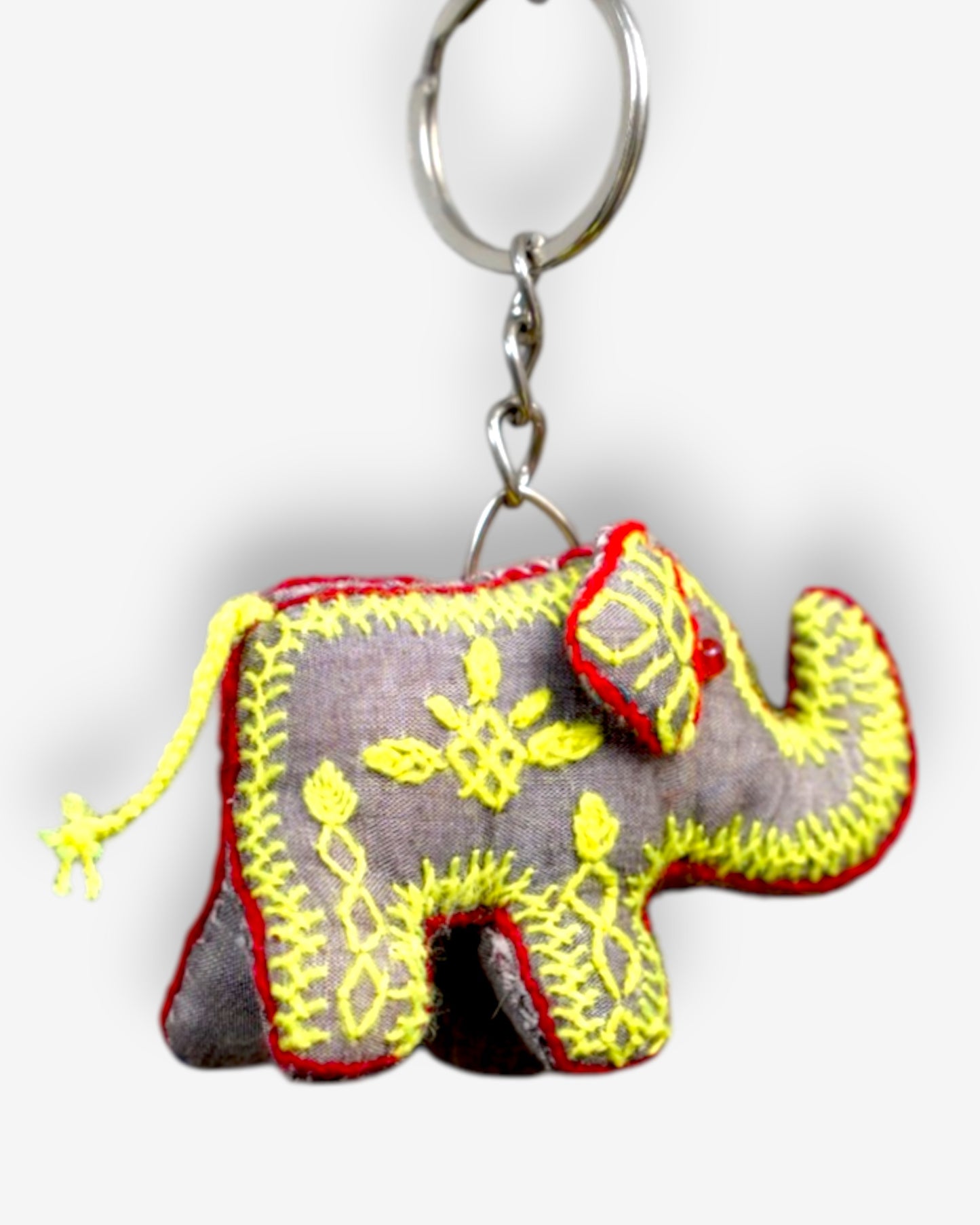 Key Chain Elephant - Embroidered