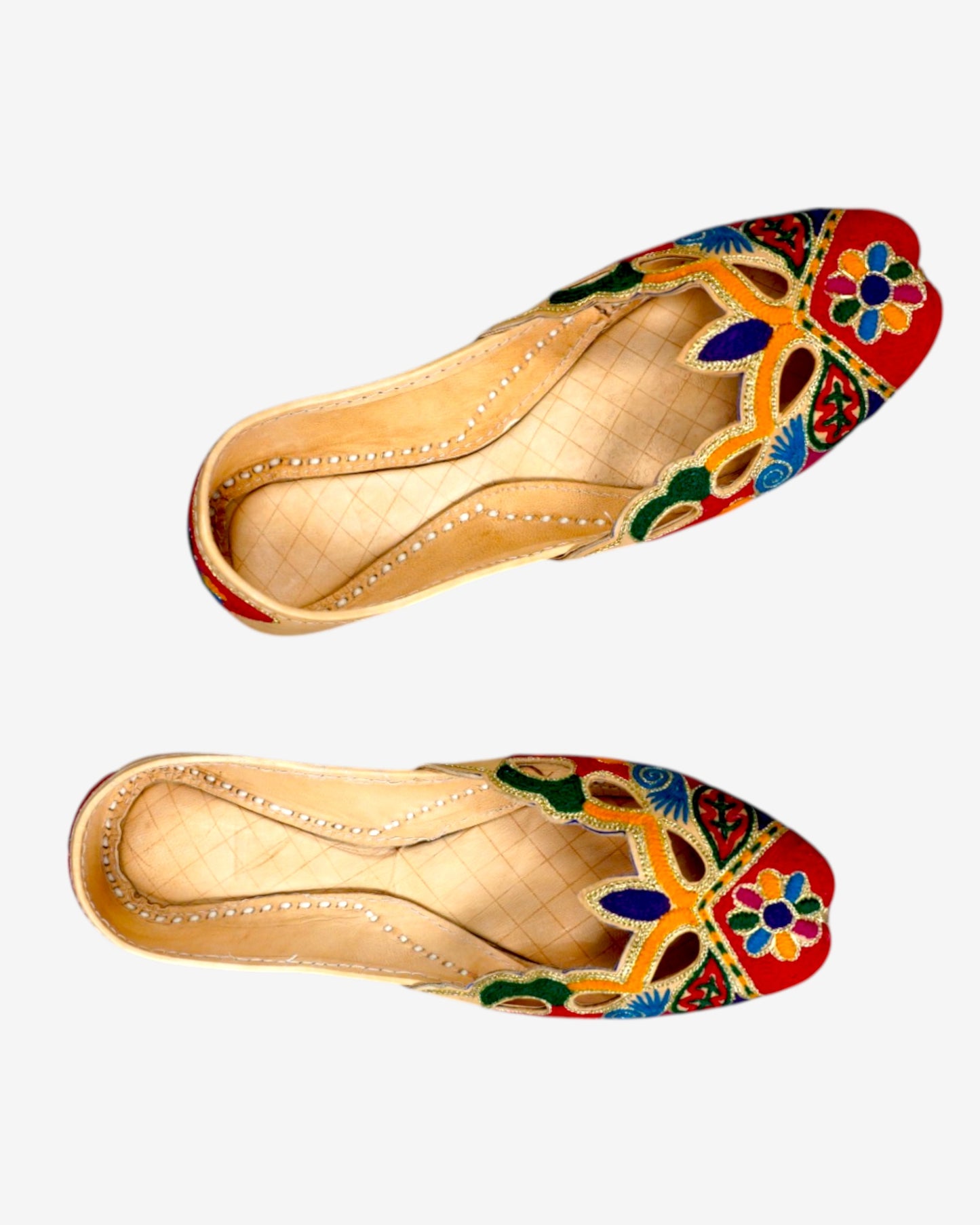 HAND EMBRODIERY RED KHUSA