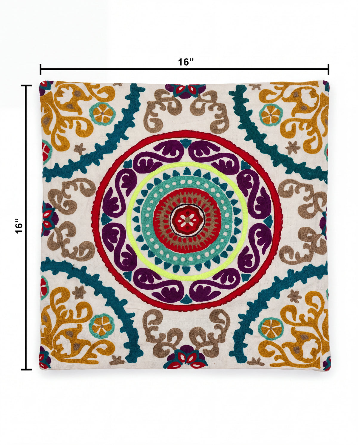 Kundi Embroidered Cushion Cover SSA-0549